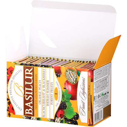 Чай Basilur "Fruit infusion", 25 пакетиковx1.8 гр, ассорти - 3