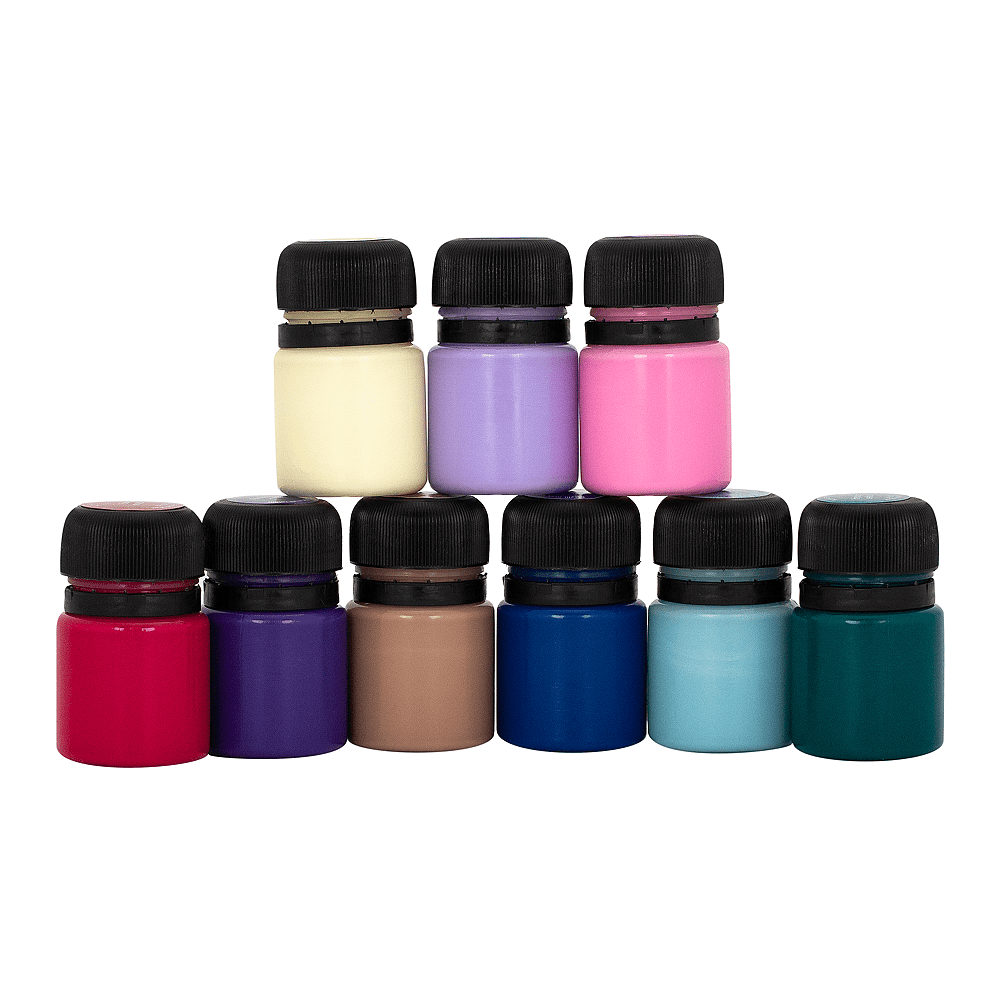 Краска акриловая матовая "Декола ривьера", набор 9 цветов, 20 мл, банки - 7