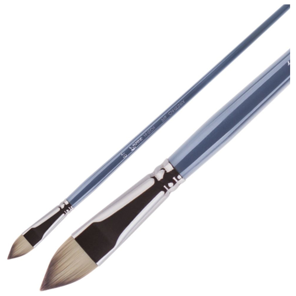 Кисть для рисования "Pinax Artists HI-TECH", синтетика, "кошачий язык", длинная ручка, №8