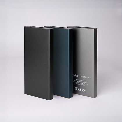 Внешний аккумулятор Power Bank "Iron line 10", 10000 mAh, металл, синий - 4