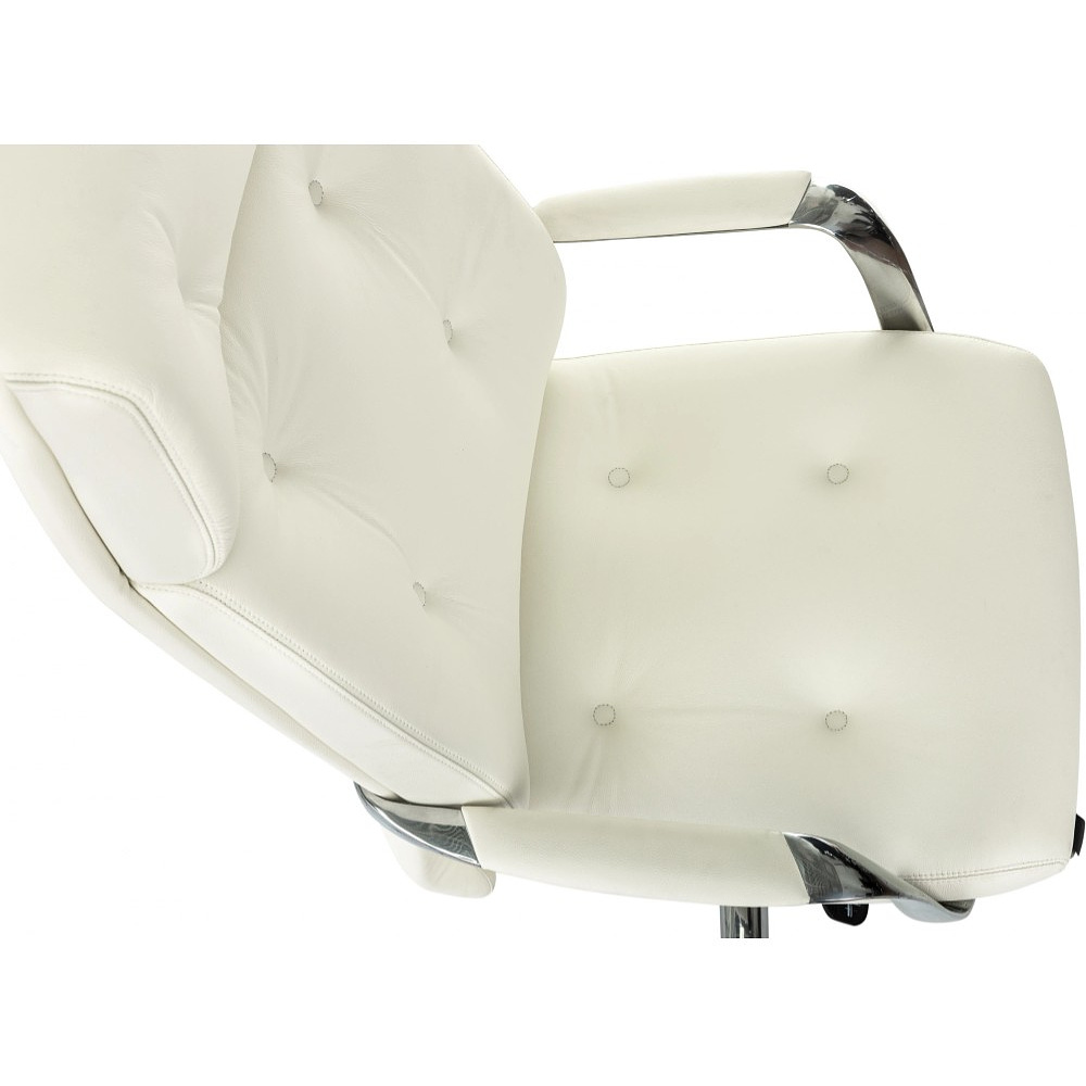 Кресло для руководителя Бюрократ DAO, кожа, белый - 10