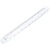 Линейка "Deli EG00312", 30 см, прозрачный - 3