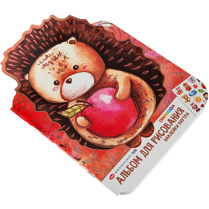 Альбом для рисования "Цветик. Ежик" с наклейками, 276х195 мм, 32 листа - 3