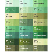 Маркер перманентный "Copic Sketch", G-07 нильский зеленый