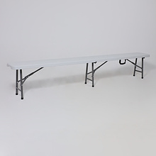Скамья складная Bench AKS тип 2, 2400х300х430 мм, белый