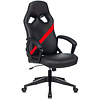 Кресло игровое "Zombie DRIVER", экокожа, пластик, черный, красный - 10