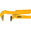 Ключ трубный Deli YS EDL105155 1,5", раскрытие губок, 55 мм, желтый - 3