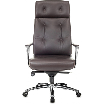 Кресло для руководителя Бюрократ DAO, кожа, коричневый - 2
