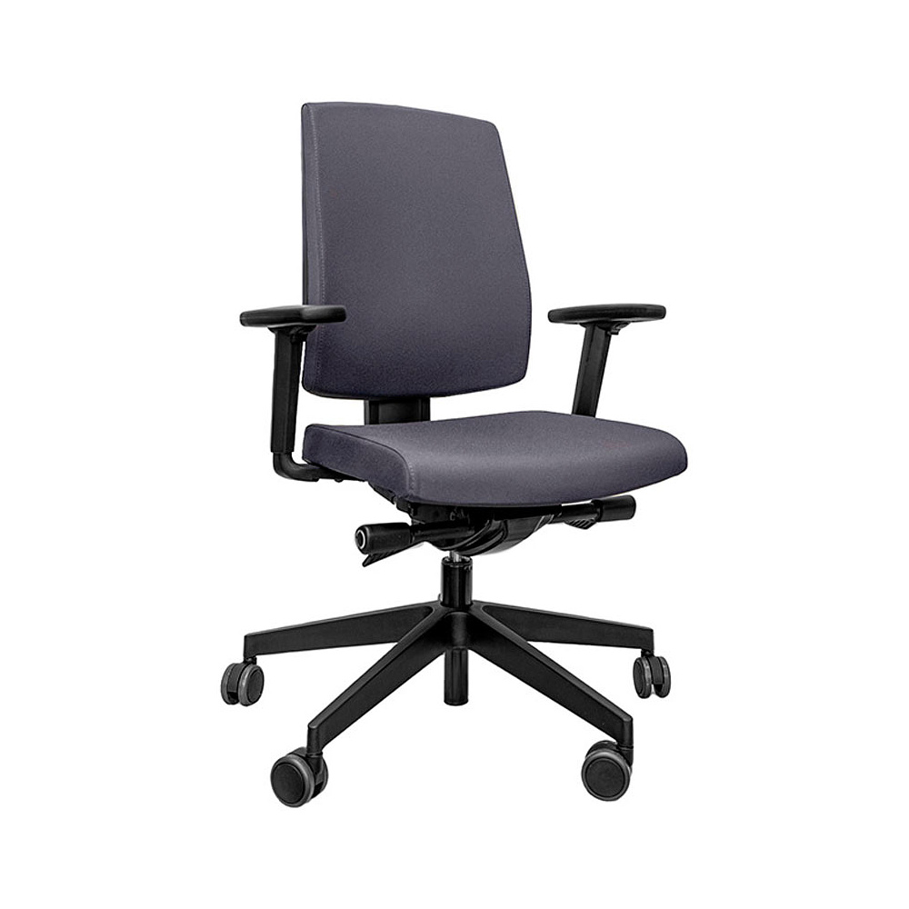 Кресло для персонала Profim "Raya 21SL P54PU", пластик, ткань, темно-серый