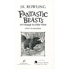 Книга на английском языке "Fantastic Beasts and Where to Find", Rowling J.K,  -30%