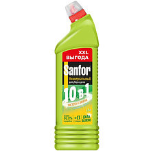 Средство чистящее для сантехники "Sanfor Универсал Лимонная свежесть", 1500 мл