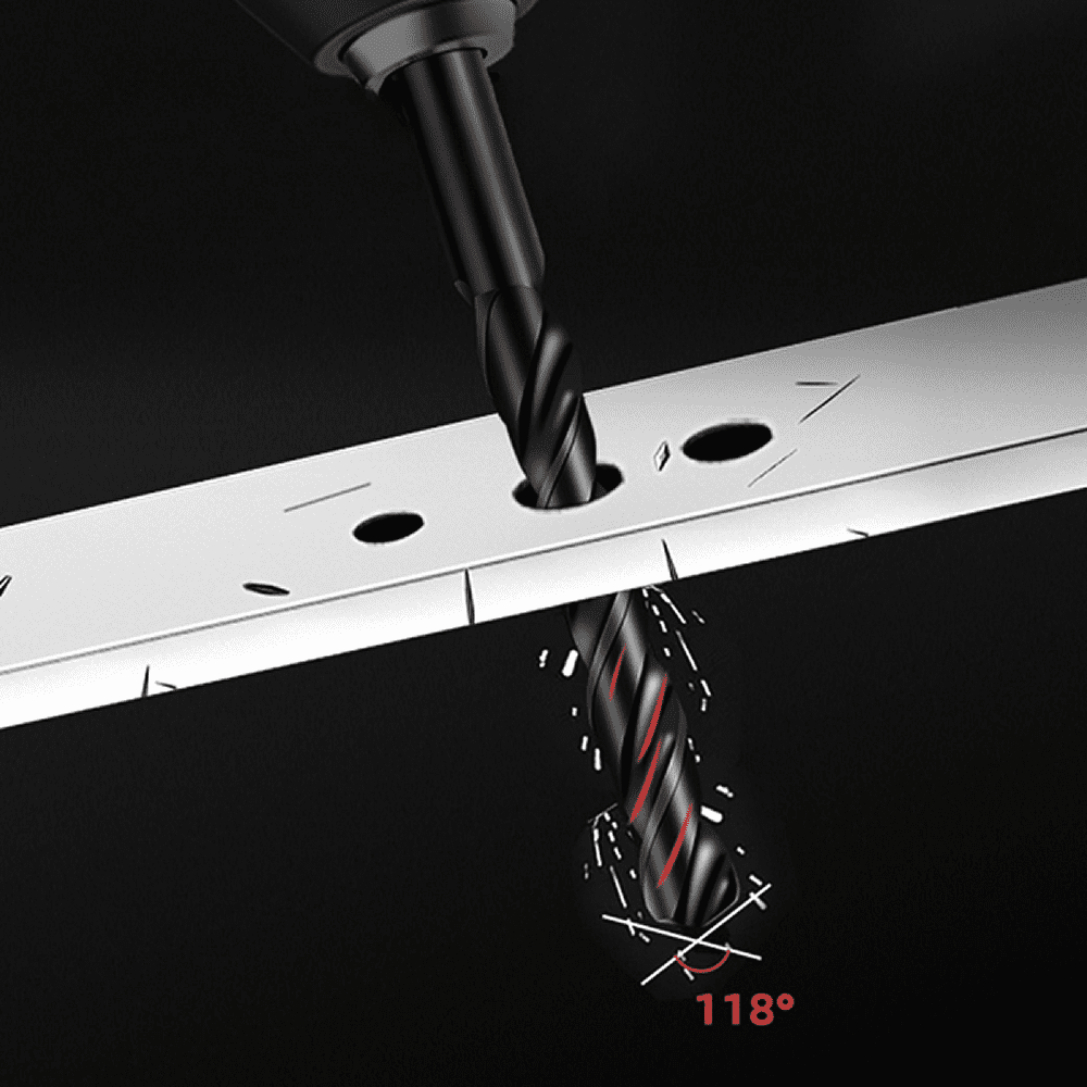 Набор сверел по металлу Deli RS EDH-MHZ025-ED1, 1-13 мм, DIN 338, 25 шт. - 6