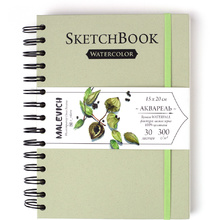 Скетчбук для акварели "Nature", 15x20 см