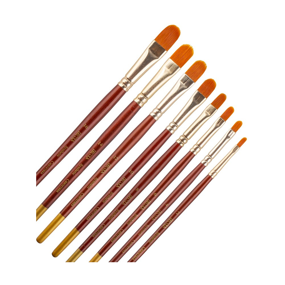 Кисть "Decola", синтетика, овальная, №16 - 5