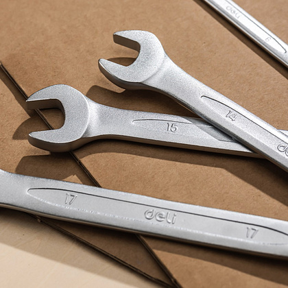 Набор ключей комбинированных "Deli", 8 шт, серебристый - 3