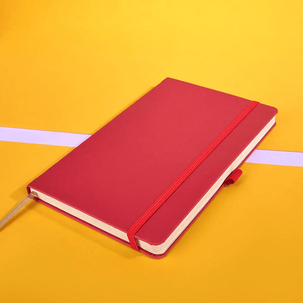 Блокнот "Appeel royal red delicious", А5, 96 листов, линейка, на резинке, красный - 4