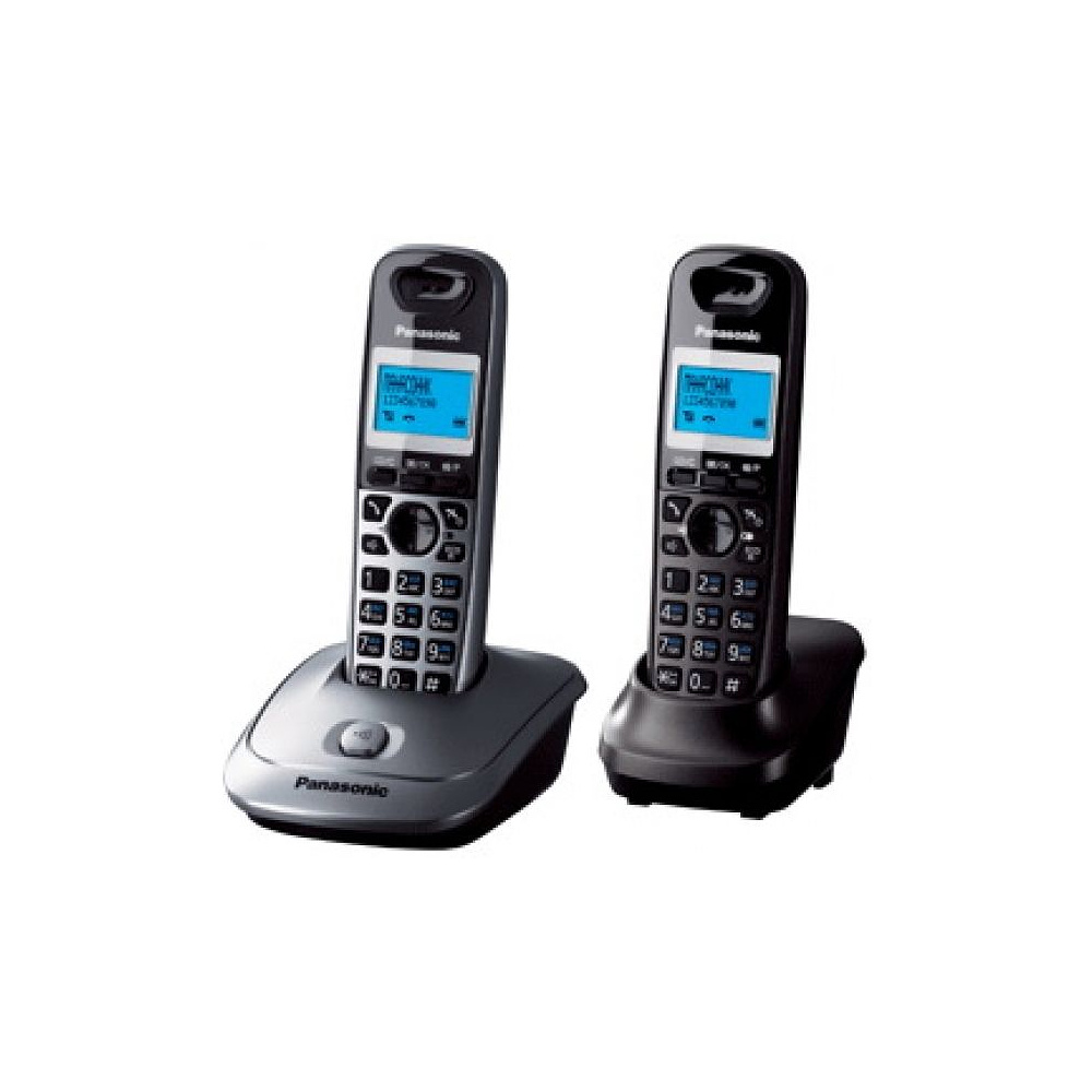 Телефонный аппарат Panasonic "KX-TG2512RU", серый металлик - 4