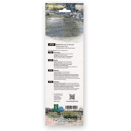 Набор кистей "Escoda. Natural landscape watercolor set", набор 4 шт - 2