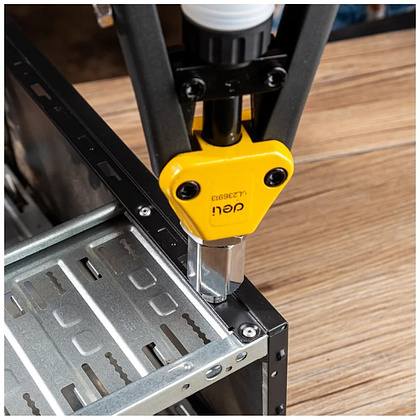 Заклепочник двуручный Deli YS EDL236913, 330 мм, 2.4- 6.4 мм, желтый, черный - 7