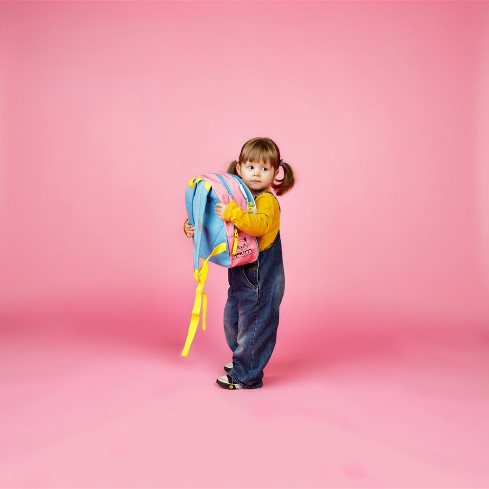 Рюкзак школьный "Kitten", розовый, синий - 4