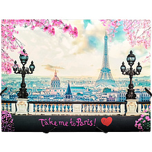 Папка на резинках "Take me to Paris", пластик, 15 мм