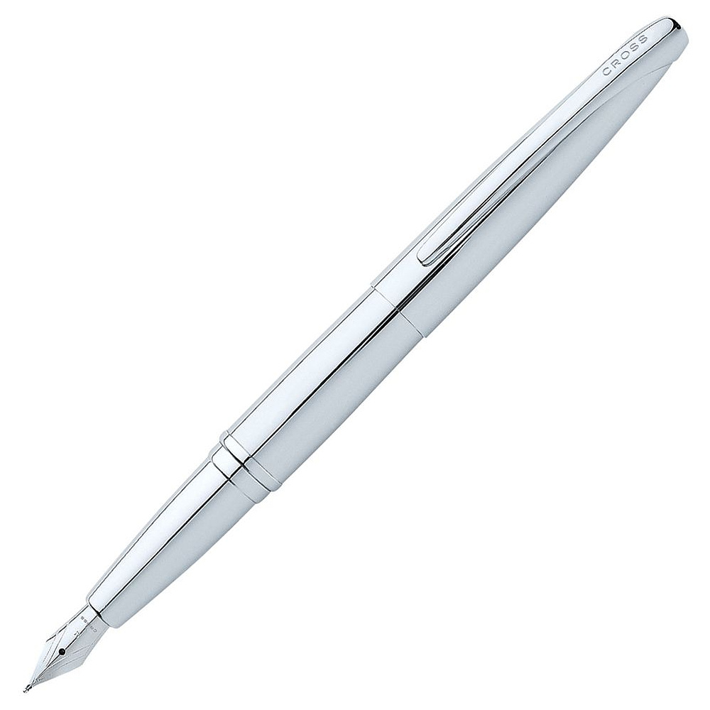 Ручка перьевая "Cross Atx Pure Chrome", M, серебристый, патрон черный