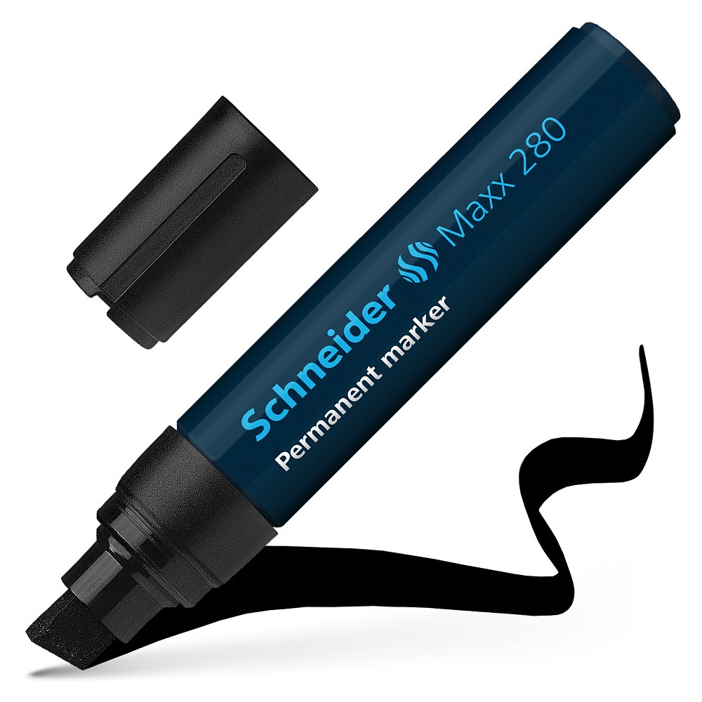 Маркер перманентный "Maxx 280", 4-12 мм, черный