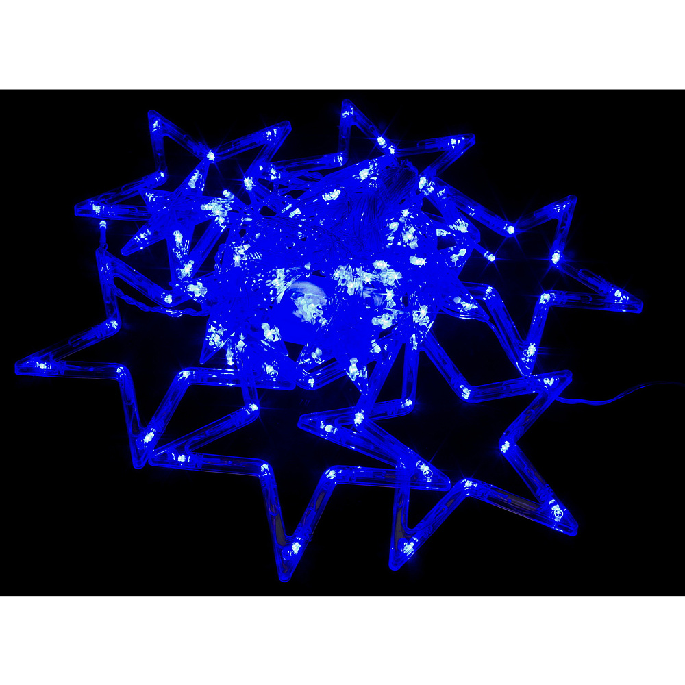 Гирлянда LED "Бахрома. Звезда s", 3 м, синий - 2