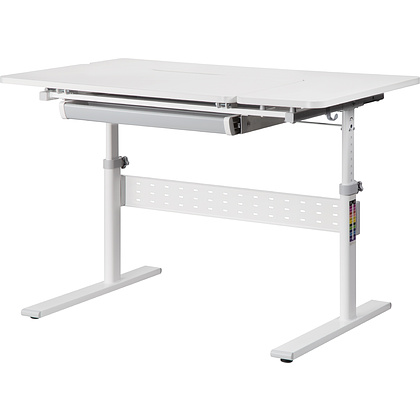 Комплект Ergosmart ученический Smart 100: парта E603 GREY, полка к парте E611 WHITE, накладка  на стол Е511 - 2