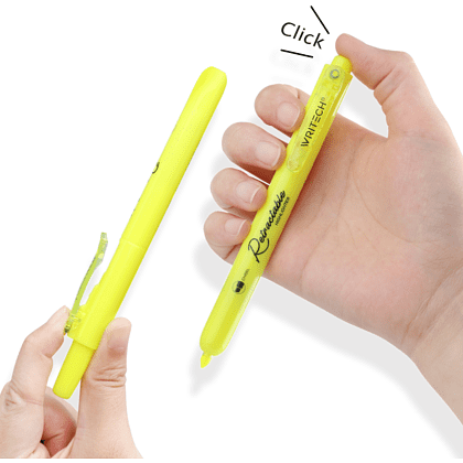 Маркер текстовый автоматический "Retractable", голубой - 5