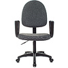 Кресло для персонала "Бюрократ CH-1300N/3C1 Престиж+", пластик, ткань, темно-серый - 2