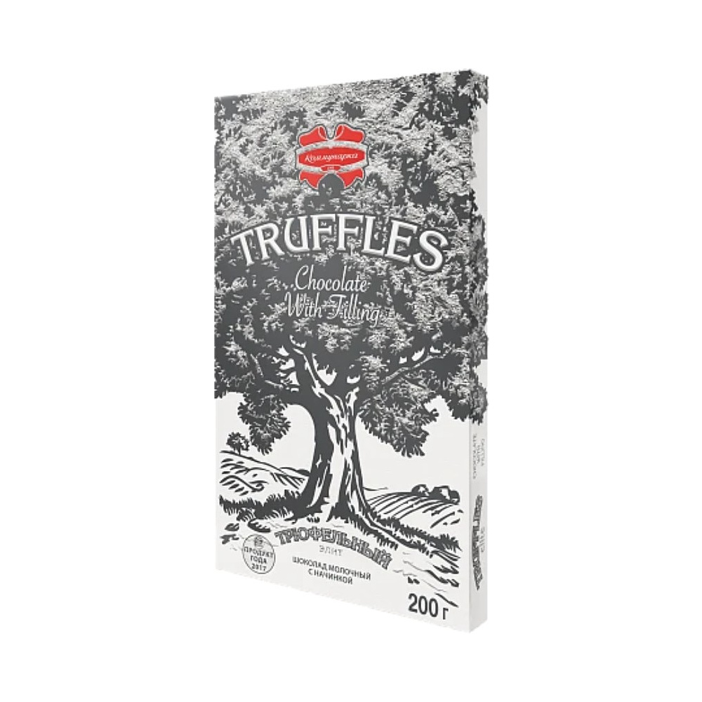 Шоколад молочный "Трюфельный Элит" 200 гр., с начинкой - 2