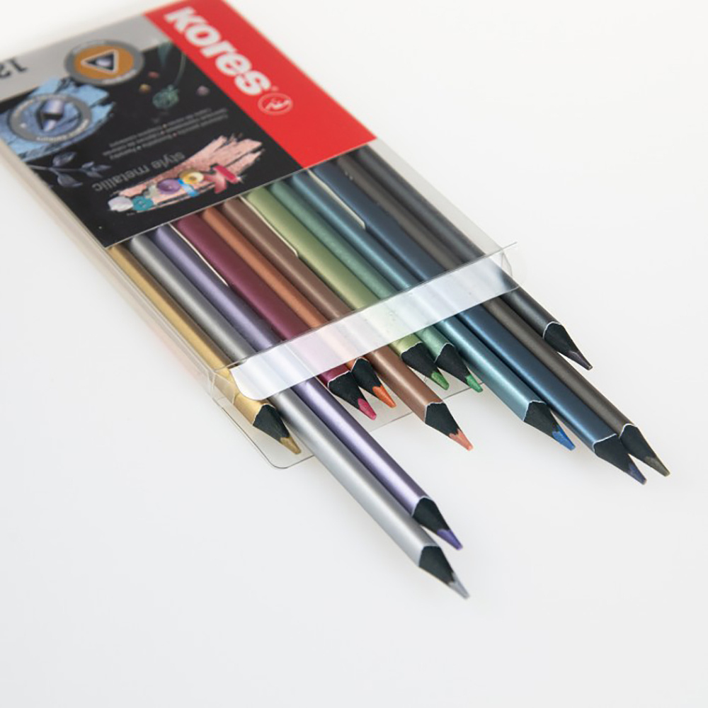 Цветные карандаши "Kolores Metallic Style", 12 цветов - 3