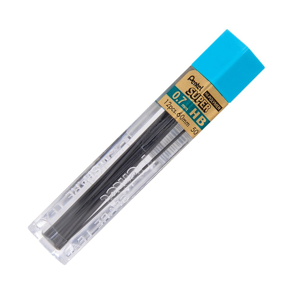 Грифели для автоматического карандаша "Hi-Polymer Super Lead", HB, 0.7 мм, 12 шт
