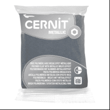 Полимерная глина "Cernit Metallic" 56 г, 80 серебро