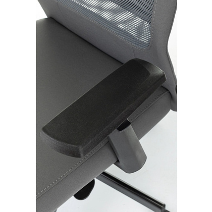 Кресло для руководителя Бюрократ T-995, ткань, сетка, серый, металл черный - 6