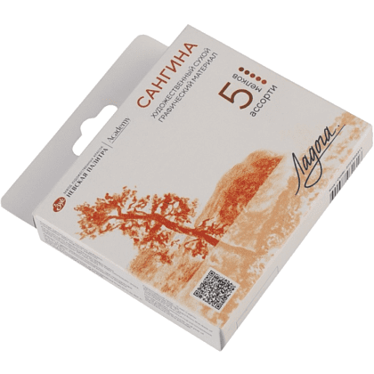 Сангина "Ладога", набор мелков, 5 цветов - 2