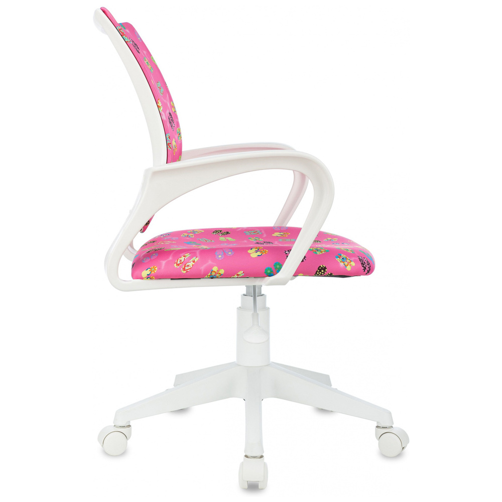 Кресло детское Бюрократ BUROKIDS 1W, ткань, пластик, розовые сланцы - 3