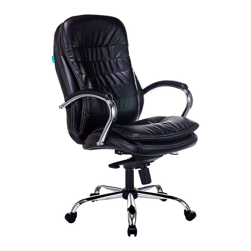 Кресло для руководителя Бюрократ T-9950, кожзам, металл, черный