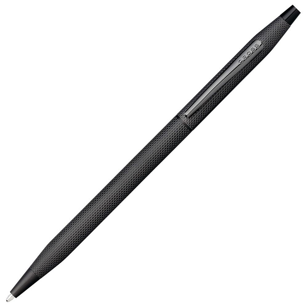 Ручка шариковая автоматическая "Cross Classic Century Brushed Black PVD" 0.7 мм, черный, стерж. черный