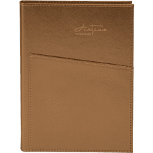 Блокнот "3223-10", А5, 80 листов, линейка, темно-коричневый, -50%