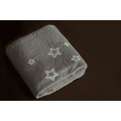 Плед "Новогодний", светящийся, флис., бежевый - 2