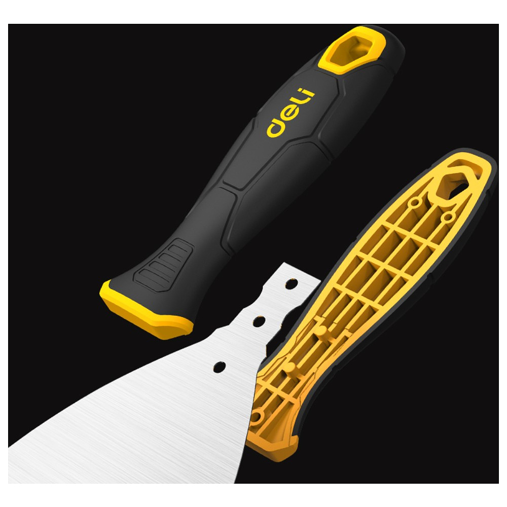 Шпатель нержавеющий 100 мм Deli YS EDL-HD4, 2-х компонентная ручка - 3