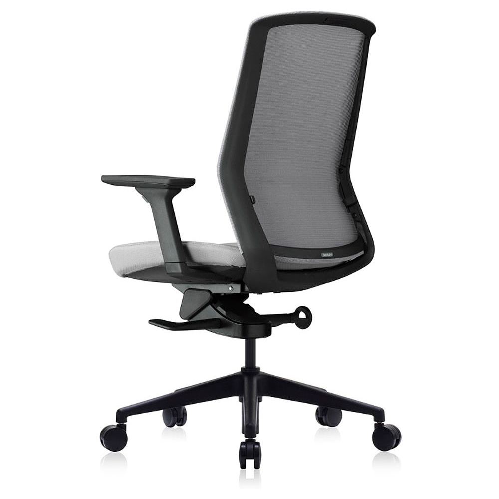 Кресло для руководителя Bestuhl "J1", сетка, ткань, пластик, серый  - 4