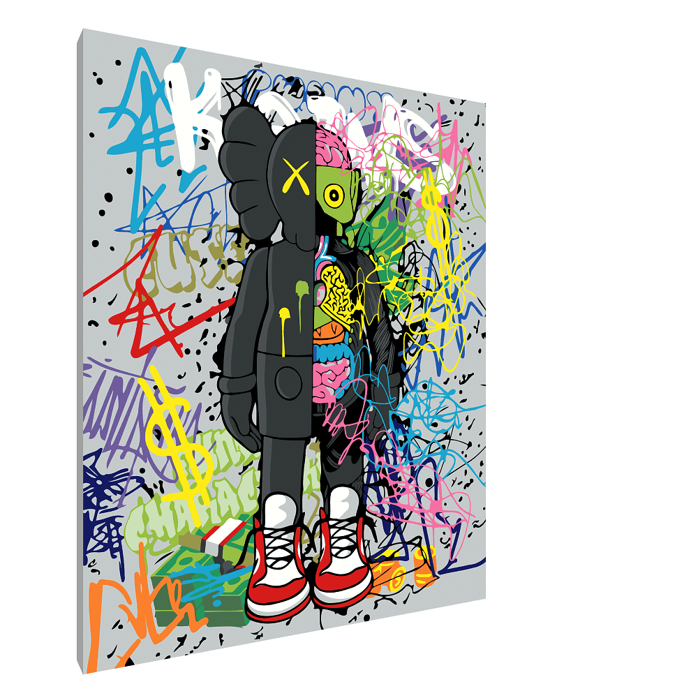 Картина по номерам "Graffiti kaws"