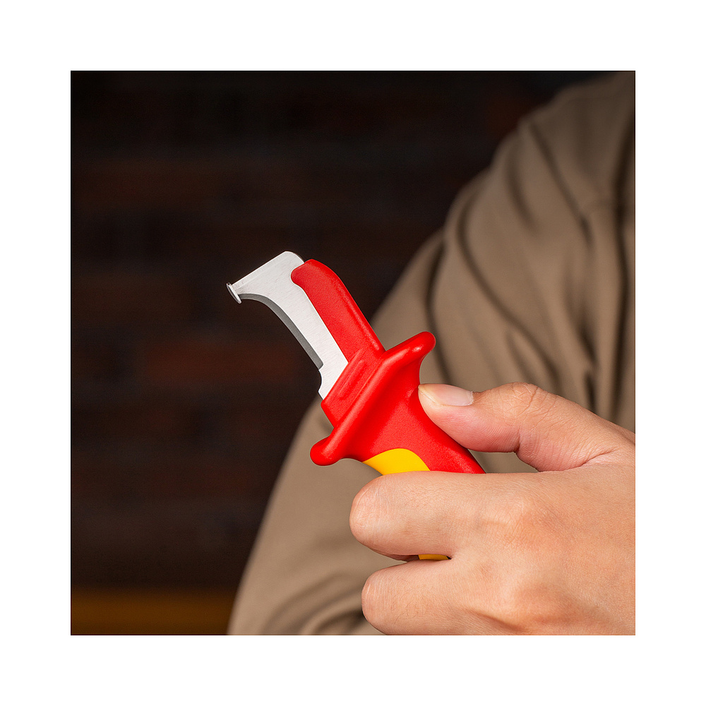 Нож для снятия изоляции, 180мм, VDE - 4