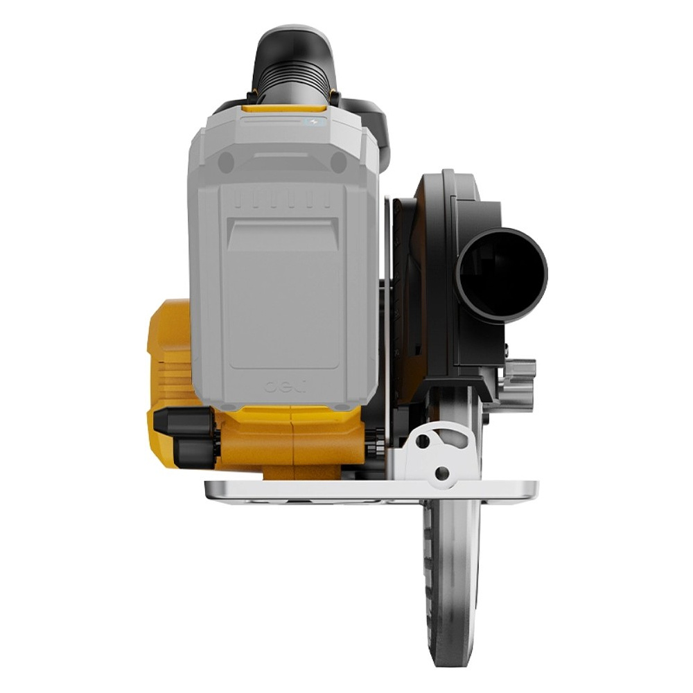 Пила циркулярная Deli YS EDC552Z, 20 В, аккум.,185 мм, до 65 мм, коробка, без з/у и АКБ, желтый - 5