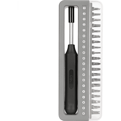 Отвертка с набором прецизионных бит Deli YS EDL241041, 41 предмет