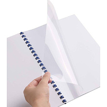 Обложка для переплета YesЛи, A4, пластик, 100 шт, дымчатый