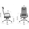 Компьютерное кресло EVERPROF EP-710, ткань, серый - 8